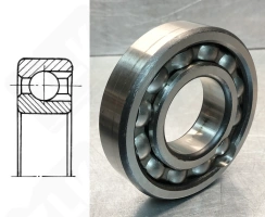 Подшипник 270310 (310) радиальный шариковый 50-110-27 мм