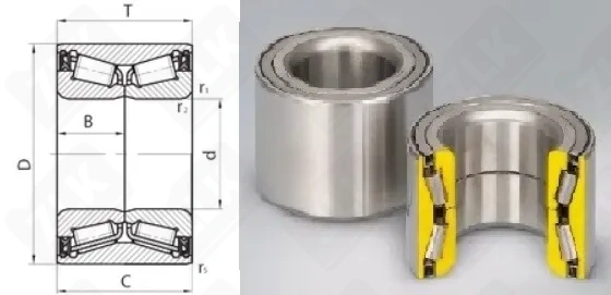 Подшипник роликовый 537906 (JRM3049/JRM3010XDA) 30×60×37 мм Волжский стандарт