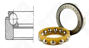 Подшипник 996905 Е радиально-упорный шариковый 28-47-13,15 мм