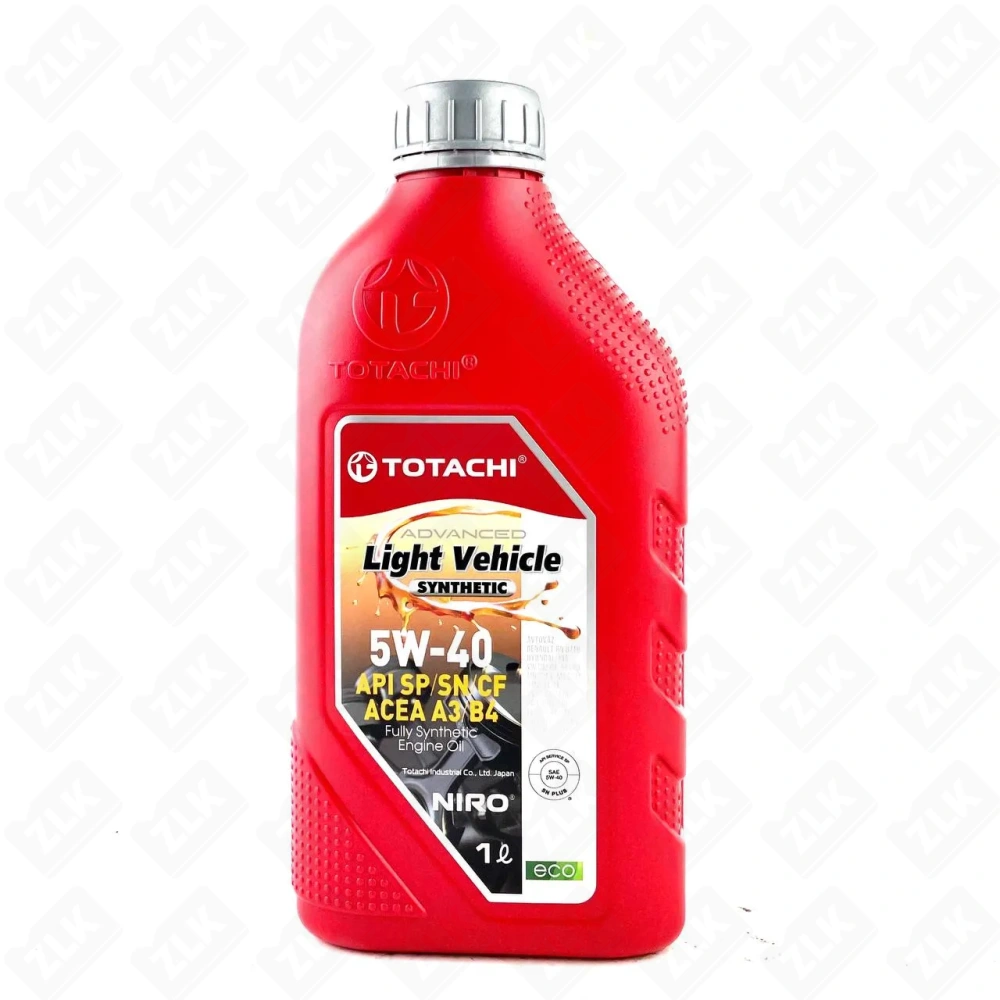 Масло моторное 5W-40 синтетическое 1л универсальное TOTACHI NIRO LVSAE API SP/SN+, SN/CF, ACEA A3/B4
