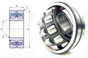 Подшипник 53611 H (22311EW33) радиальный роликовый самоустанавливающийся 55-120-43 мм