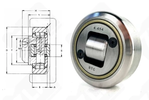 Подшипник 4.454 упорный роликовый 30-64,8-20 мм
