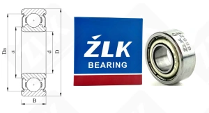 Подшипник 1000086 ZZ  (618/6,686ZZ) радиальный шариковый 6-13-5 мм