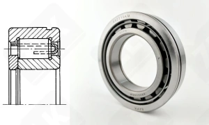 Подшипник 692215 KM (NUP215N) радиальный роликовый 75-130-25 мм