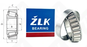 Подшипник 2007110 А (32010X) радиально-упорный роликовый конический 50-80-20 мм