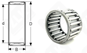 Подшипник K40x48x34 радиальный игольчатый 40-48-34 мм