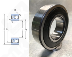 Подшипник 1506E (2206E2RS1TN9) радиальный шариковый 30-62-20 мм