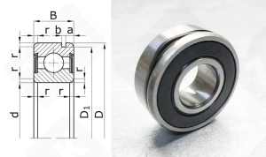 Подшипник 279 (9009910140) радиальный шариковый 15-35-13 мм
