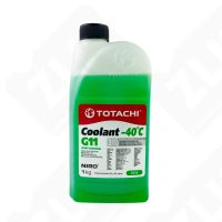 Антифриз 1кг зелёный TOTACHI NIRO COOLANT G11 -40°C ASTM D3306/D4985, GB 29743-2013 (LEC-II)