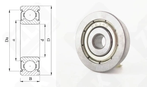 Подшипник 80034 ZZ (F634ZZ) радиальный шариковый 4-16-5 мм