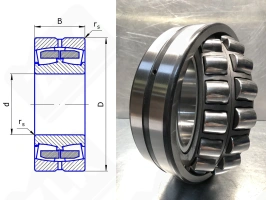 Подшипник 53522 H (22222EW33) радиальный роликовый самоустанавливающийся 110-200-53 мм