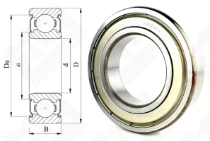 Подшипник 80210 (70) (6210ZZEC3) радиальный шариковый 50-90-20 мм
