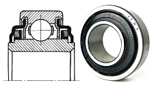 Подшипник шариковый 530206 (530206) 30×62×24 мм Россия