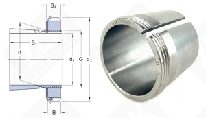Втулка закрепительная H2311 OID 50-55-59 мм