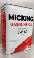 Масло моторное 5W-40 синтетическое 4л бензин Micking Gasoline Oil MG1 API SP