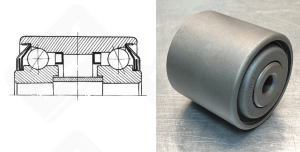 Подшипник 886801 радиально-упорный шариковый 12,5-75-75 мм