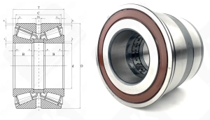 Подшипник BTH-0018C радиально-упорный роликовый конический 68-132-115 мм