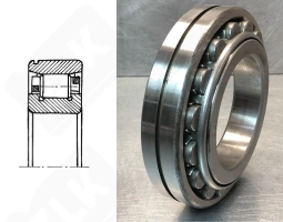 Подшипник 322220 К3М (20) (N220N) радиальный роликовый 100-180-34 мм