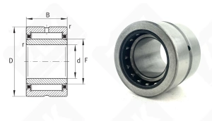 Подшипник 6244904 (NA6904) радиальный игольчатый 20-37-30 мм