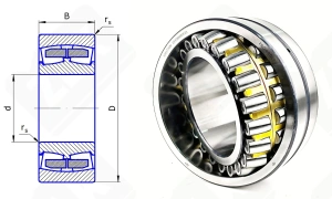 Подшипник 3003736 H (23136MBW33) радиальный роликовый самоустанавливающийся 180-300-96 мм