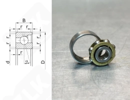 Подшипник 6003 (E3) радиально-упорный шариковый 3-16-5 мм