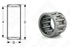 Подшипник K18x24x16 радиальный игольчатый 18-24-16 мм