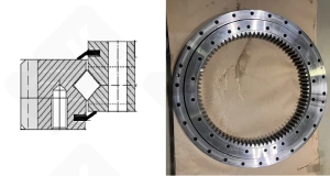 Подшипник RKS212140106001 упорный поворотный роликовый 825-567,5-90 мм