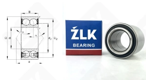 Подшипник VKBA3236 (CRI08A05 R181.10 46T080705CCS33) радиально-упорный шариковый 38-65-52 мм