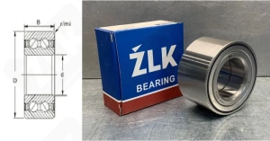 Подшипник JWB3074 радиально-упорный шариковый 42-80-45 мм