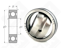 Подшипник 104 (6004) радиальный шариковый 20-42-12 мм