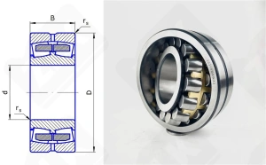 Подшипник 3618 H (22318CAW33,22318MBW33) радиальный роликовый самоустанавливающийся 90-190-64 мм