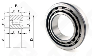 Подшипник 32520 (NU2220ECJC3) радиальный роликовый 100-180-46 мм