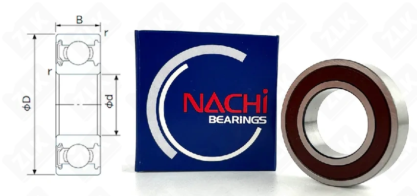Подшипник шариковый 1000904 (619042NSE, 69042NSE) 20×37×9 мм Nachi оригинал