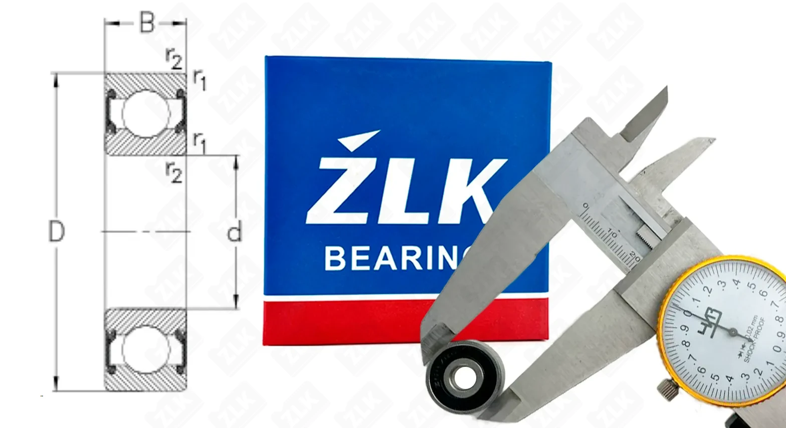 Подшипник шариковый 180027 (6272RS) 7×22×7 мм ZLK