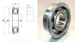 Подшипник SC0788-NCS40PX1 (6307NRSC0788FFX2NRCS40PX1) радиальный шариковый 35-80-24 мм