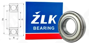 Подшипник 80208 (6208ZZ) радиальный шариковый 40-80-18 мм