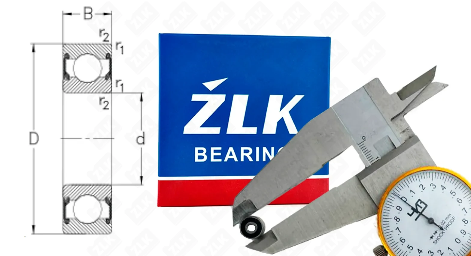 Подшипник шариковый 180023 (6232RS) 3×10×4 мм ZLK