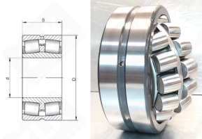 Подшипник 153612Н (22312EAKE4) радиальный роликовый самоустанавливающийся 60-130-46 мм