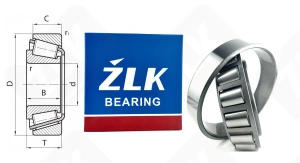 Подшипник 7318 А (30318J) радиально-упорный роликовый конический 90-190-46,5 мм