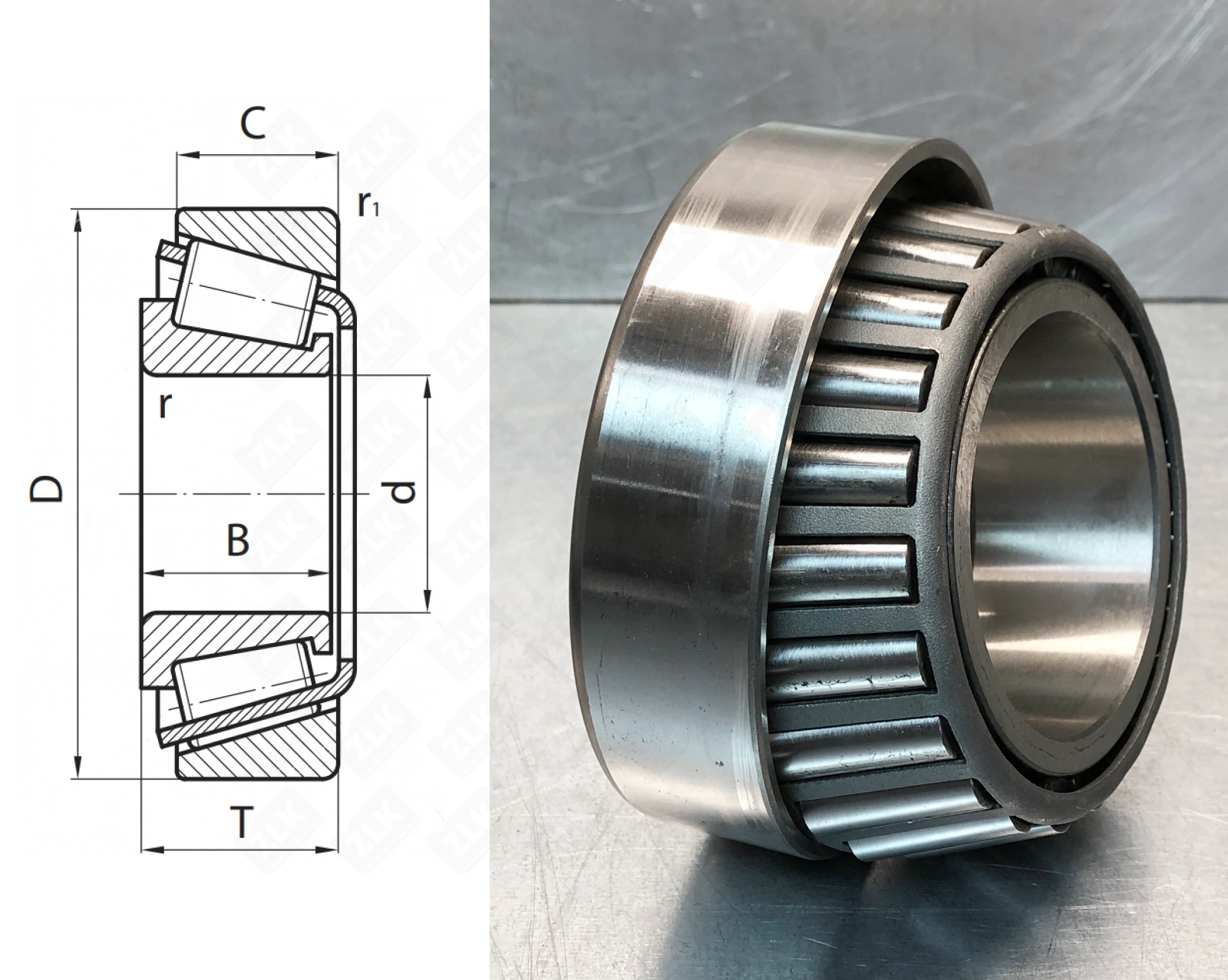 Подшипник роликовый  (5735/5760) 76.2×135.73×44.45 мм Timken оригинал