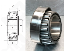 Подшипник 5735/5760 радиально-упорный роликовый конический 76,2-135,733-44.45 мм