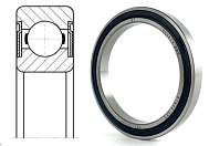 Подшипник шариковый 1000813 2RS (6813-2RS) 65×85×10 мм FBC