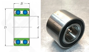 Подшипник FC12025S09 (VKBA961 F15041 DAC25520037) радиально-упорный шариковый 25-52-37 мм