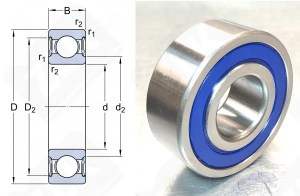 Подшипник 180604 (623042RS) радиальный шариковый 20-52-21 мм
