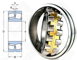 Подшипник 3515 H (22215CAW33,22215MBW33) радиальный роликовый самоустанавливающийся 75-130-31 мм