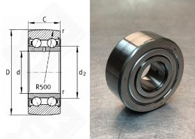 Подшипник LR5205 KDD радиальный шариковый 25-62-20,0 мм