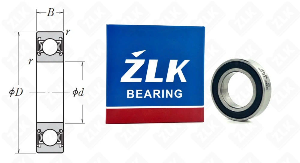 1000801 2RS (618012RS,68012RS) ZLK