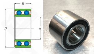 Подшипник FC12025 S09 (43210AZ300,F15041,DAC25520037) радиально-упорный шариковый 25-52-37 мм