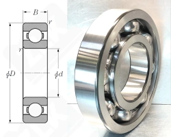 Подшипник 326 (6326) радиальный шариковый 130-280-58 мм