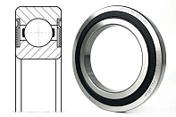 Подшипник шариковый 7000116 2RS (16016 2RS) 80×125×14 мм FBC